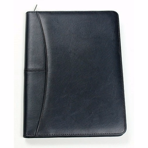 Pinnacle Padfolio Folder w/ Calculator, Zipper & USB Holder