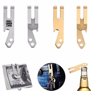 Cash Clip With Bottle Opener