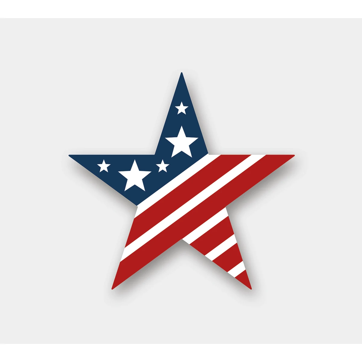 Star - Removable Writeable Matte Sticker - 3.125" x 3" 1