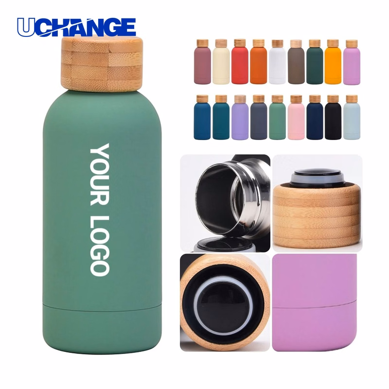 Portable Stainless Steel Tumbler Drinkware with Bamboo Lid