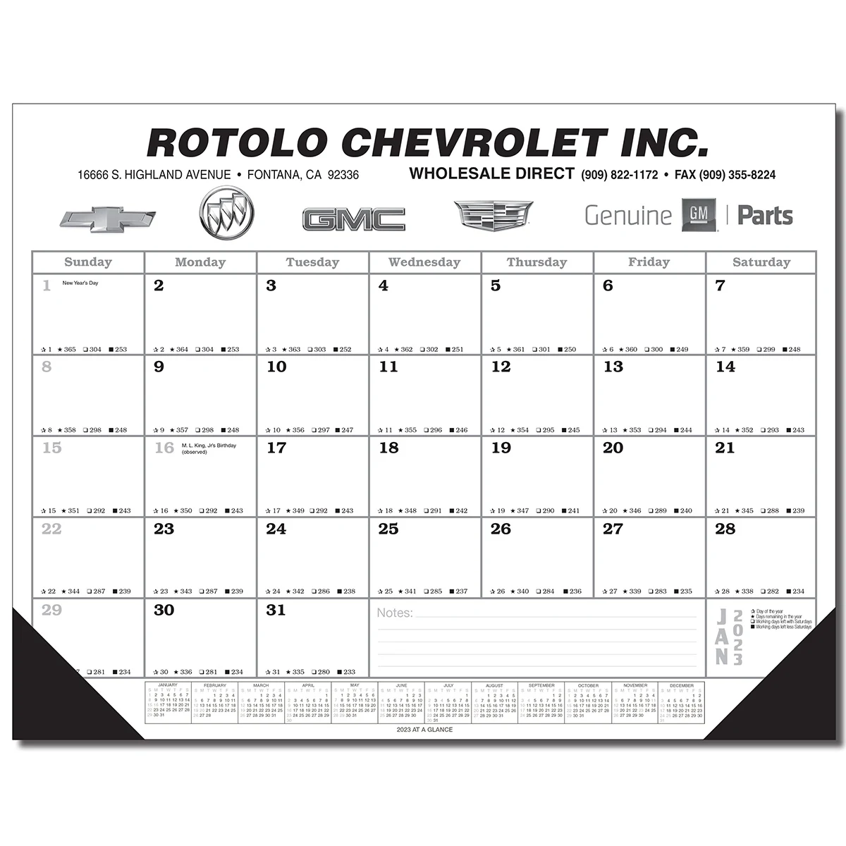 Jumbo Desk Pad Calendar with 12 Month Calendar Desk Pad 1