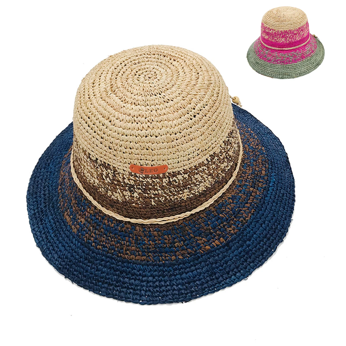 Wide Brim Foldable Straw Hat 1