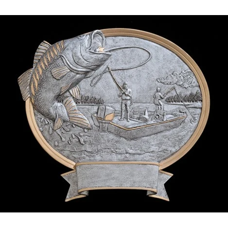 8" Bass Fishing Legend Plate 1