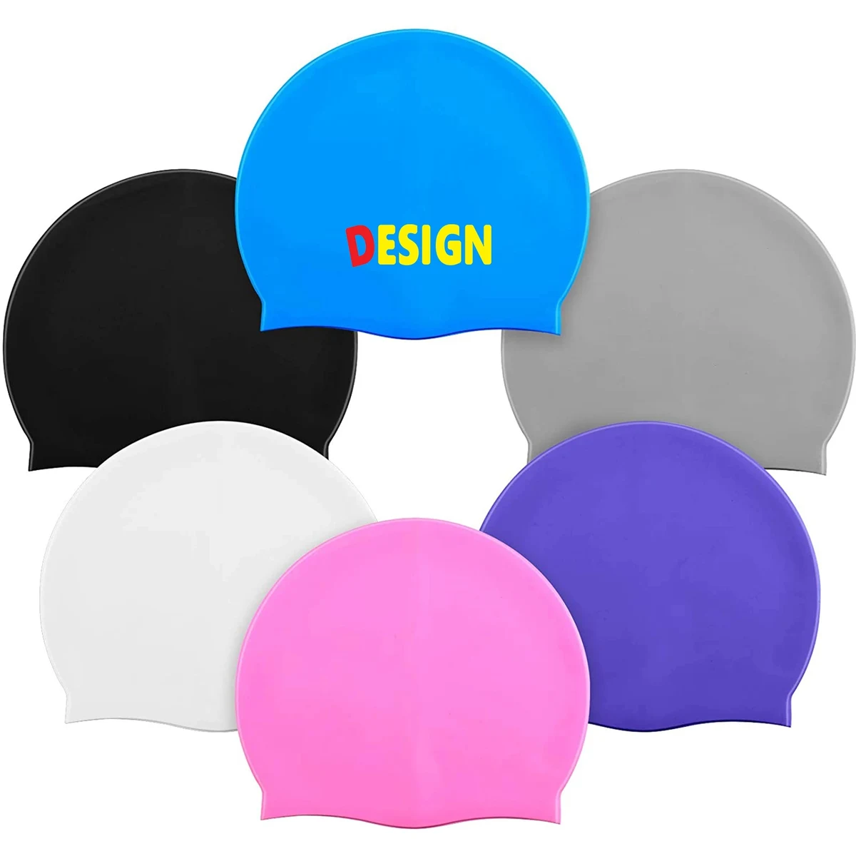 Unisex Silicone Swim Cap 1