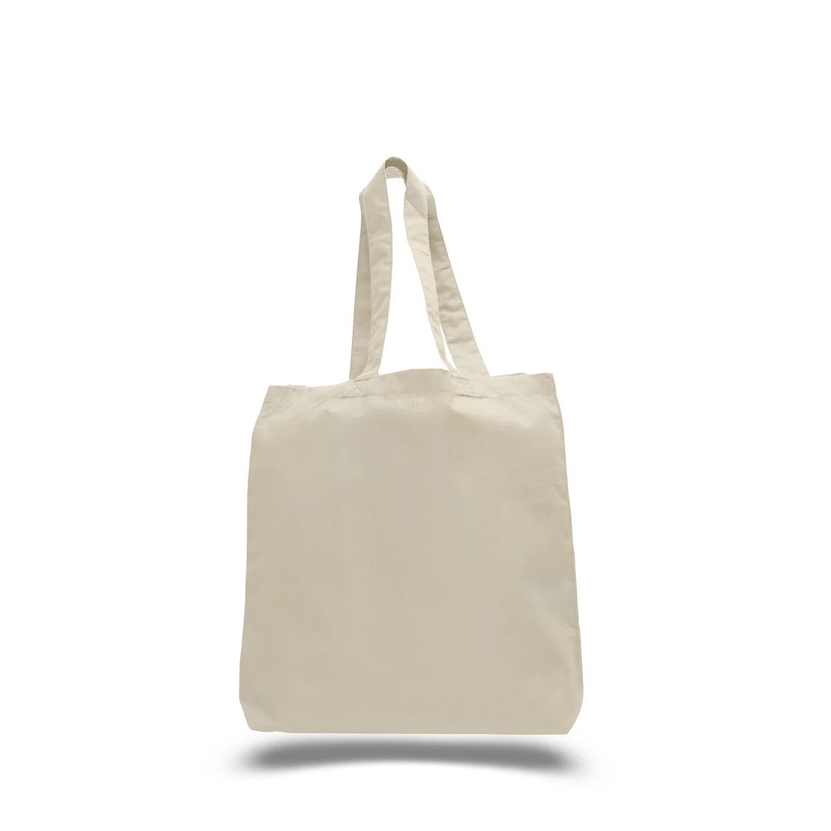 Economical Cotton Tote Bag with Bottom Gusset - Natural, custom tote bag with logo imprint 1