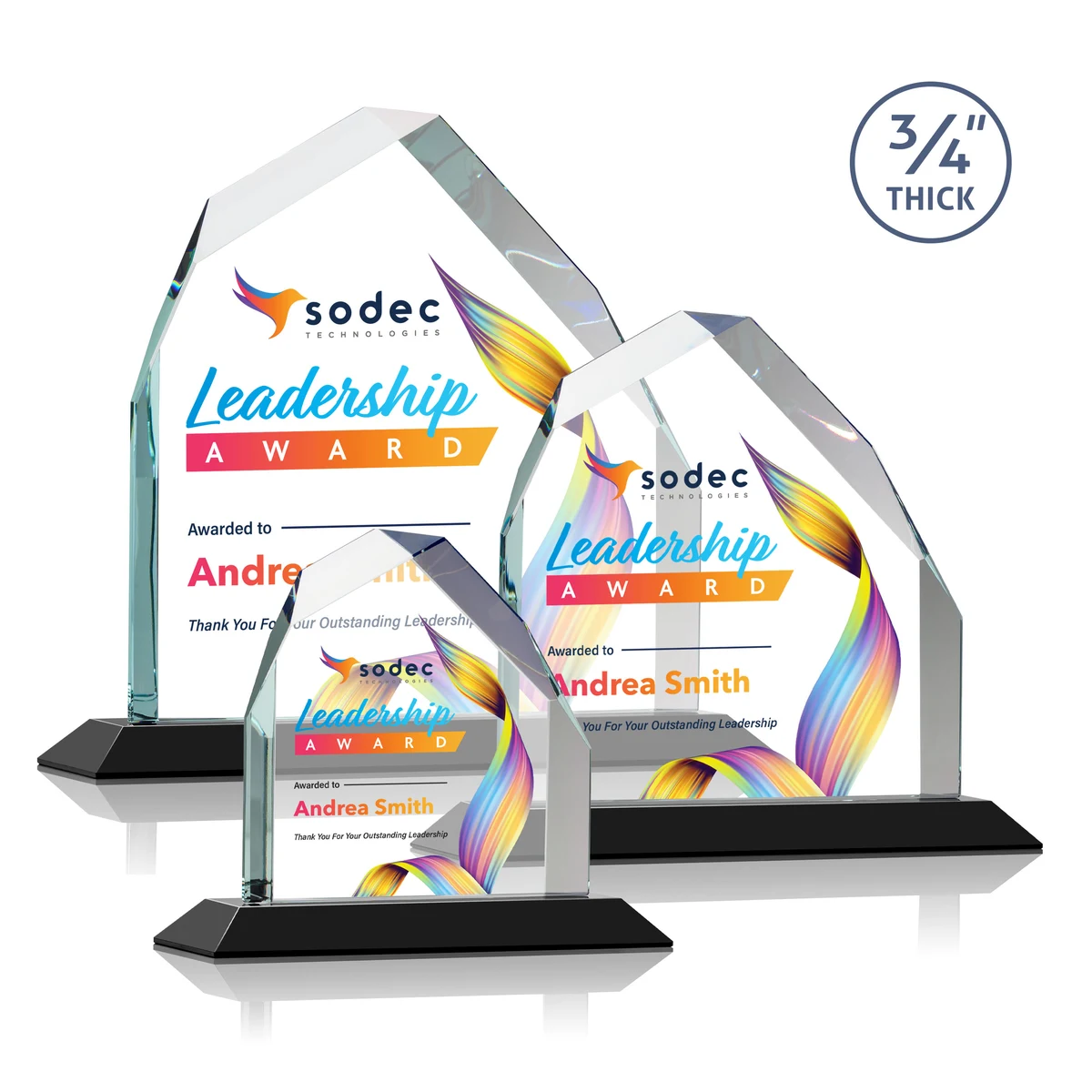 Austere Peak VividPrint™ Award - Black 1