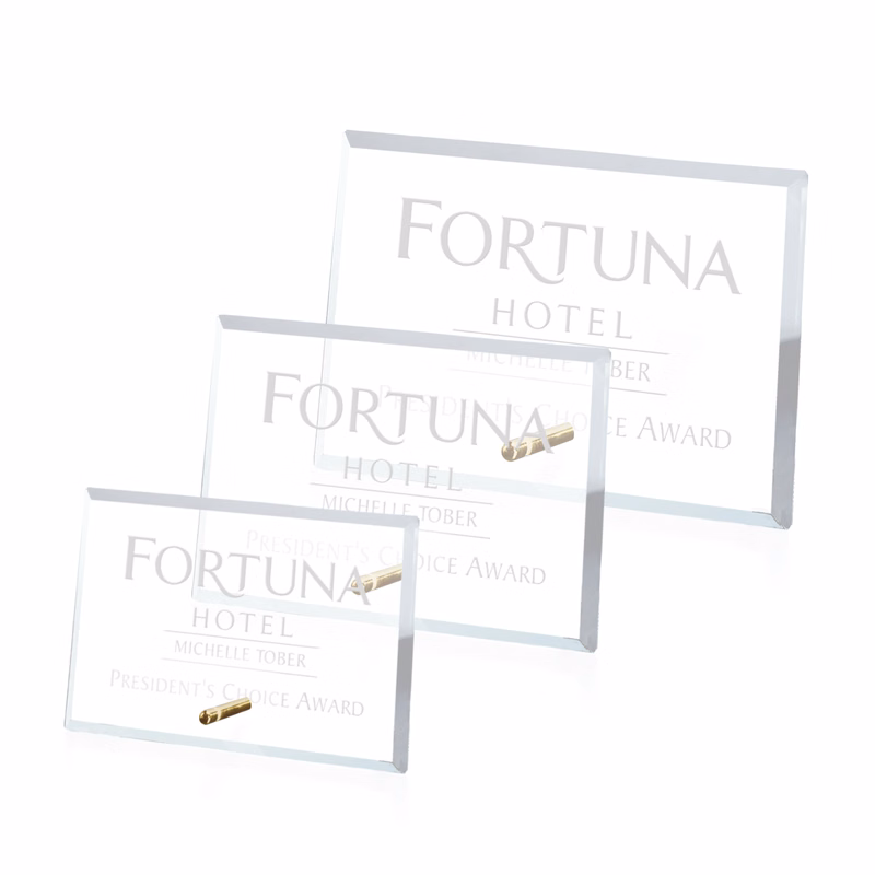 Windsor Rectangle Horizontal Award - Gold