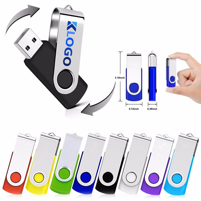Full Color 8GB Swivel USB Flash Drive
