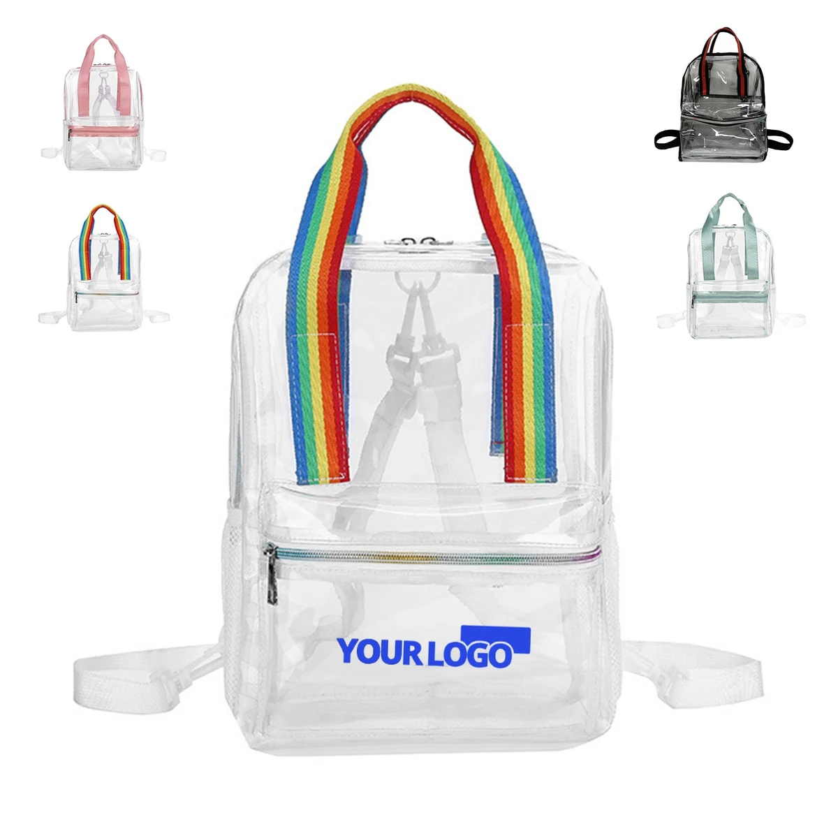 Clear Backpack w/Handle 1