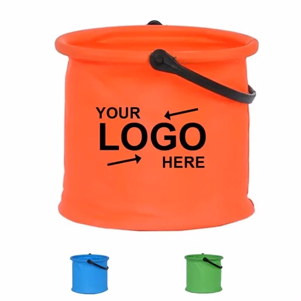 Custom PVC Foldable Mini Bucket 4.13 Inch — Collapsible Storage & Camping Essential