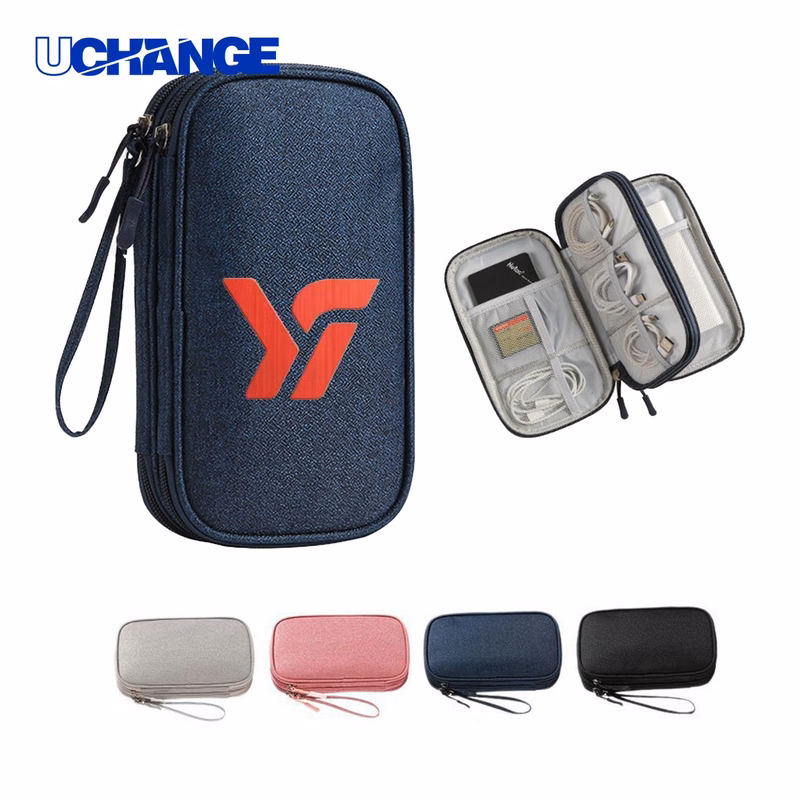 Double-Layer Electronic Accessories Organizer Case