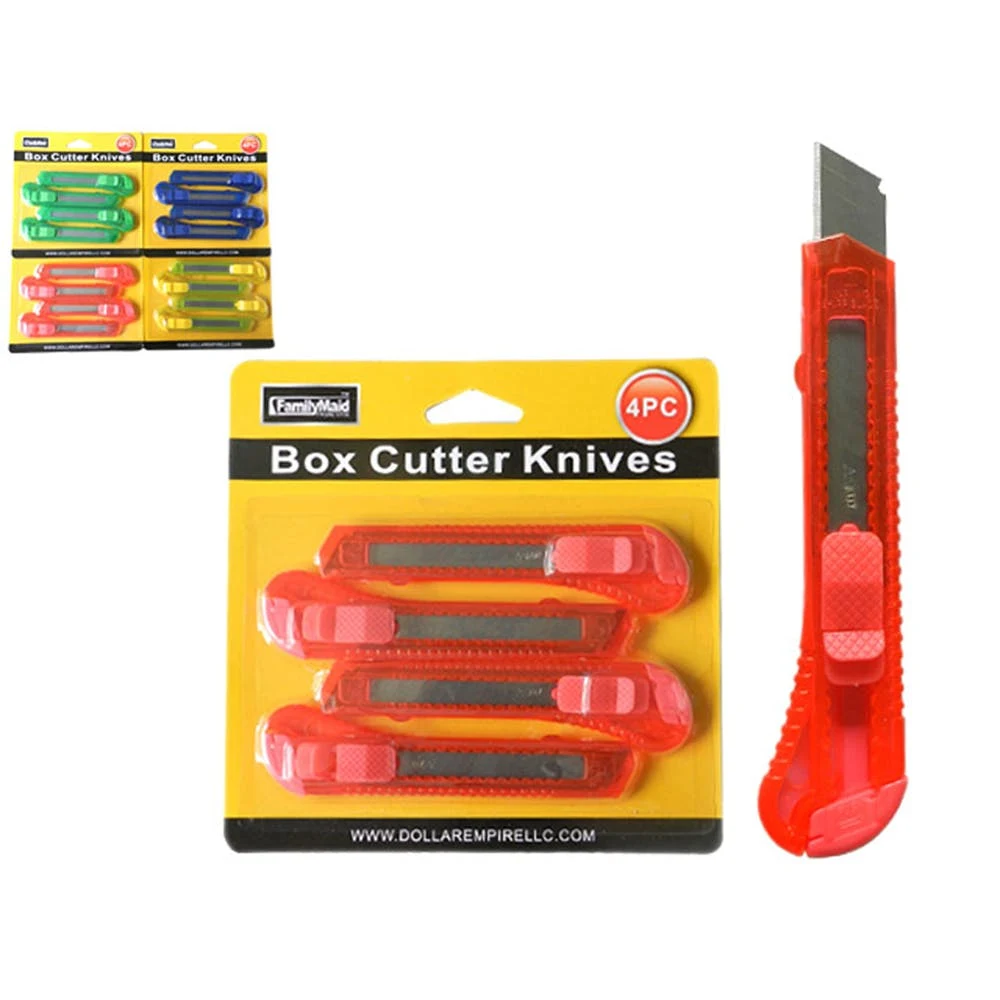 Box Cutter Knives - 4 Pack Assorted Colors 1