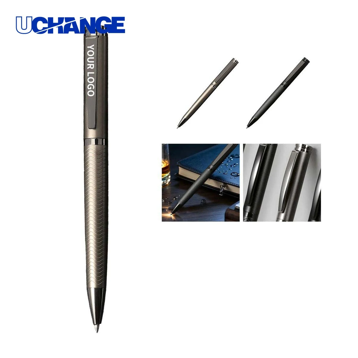 Retractable Office Ballpoint Pen, custom pen with logo imprint 1