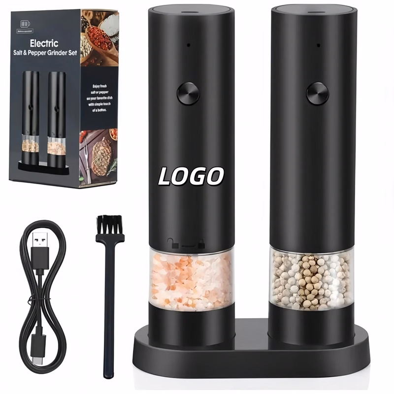 Electric Salt and Pepper Grinder Set Mill Shaker