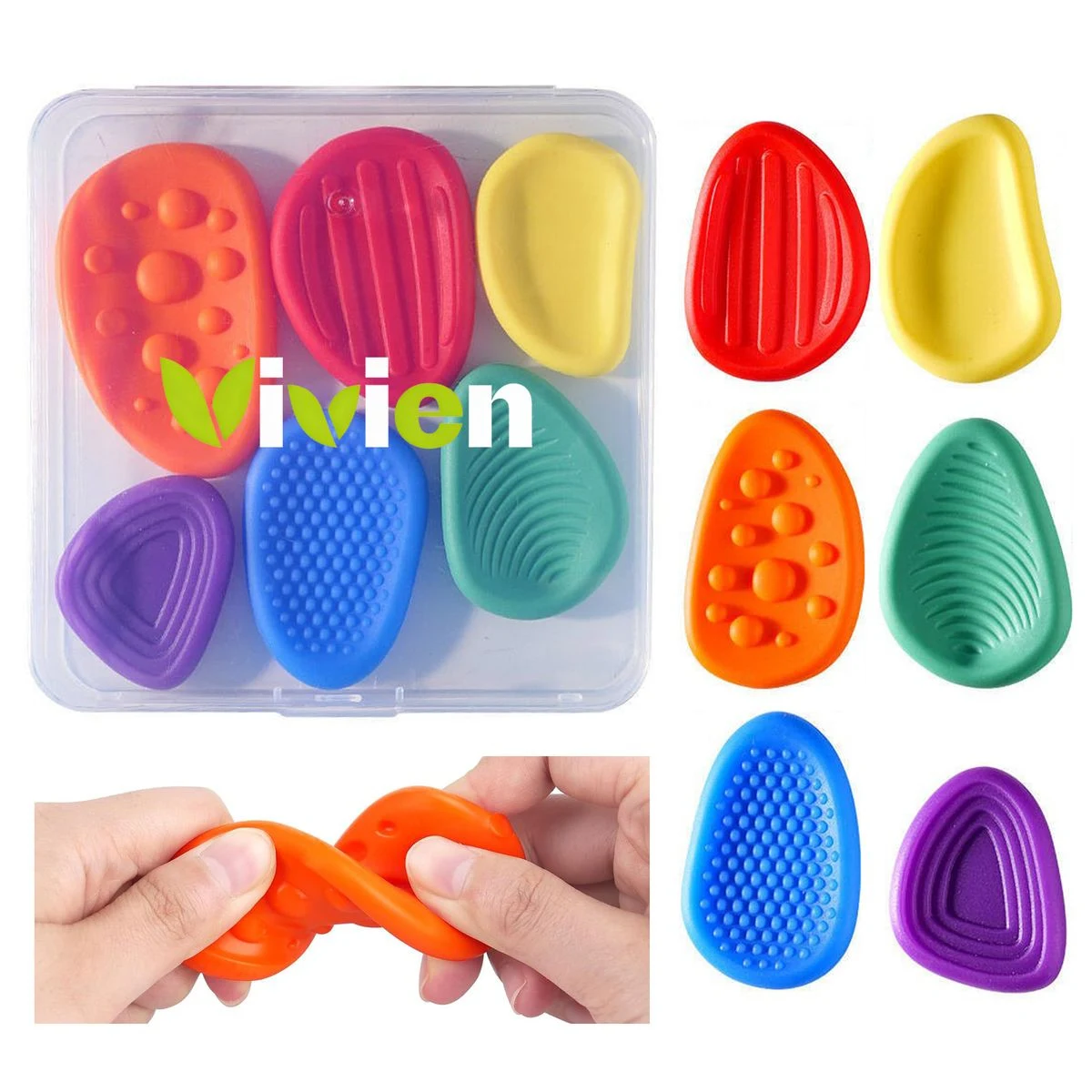 Silicone Sensory Fidget Stone 1