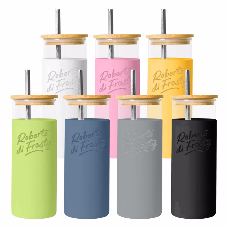 Vanisa Glass Drink Bottle with Sleeve