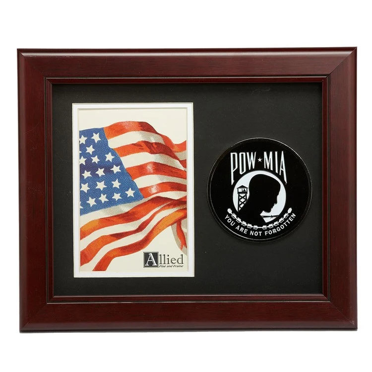 POW MIA Medallion 4-Inch by 6-Inch Portrait Picture Frame 1