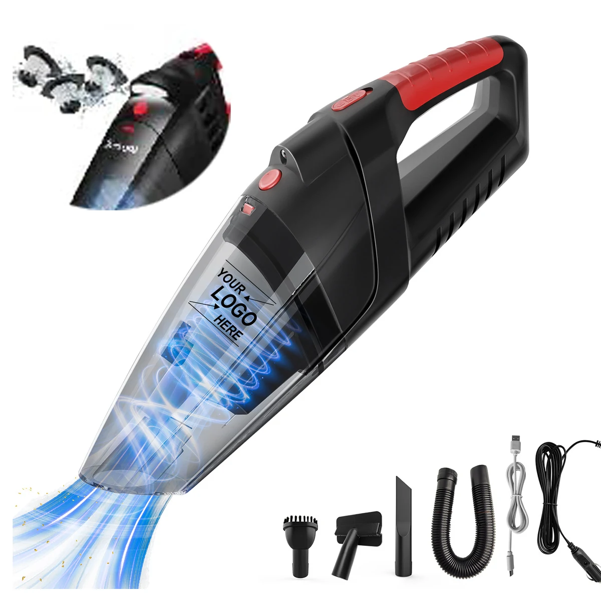 Portable Car Vacuum with LED Light 1