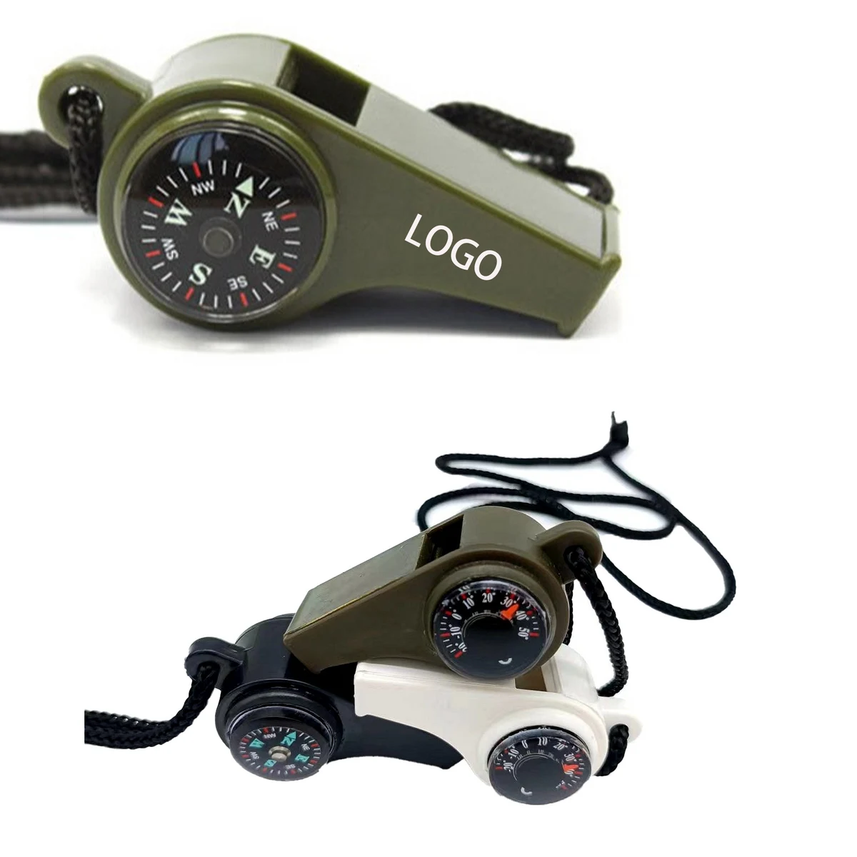 3-in-1 Emergency Survival Whistle With Compass and Thermometer 1