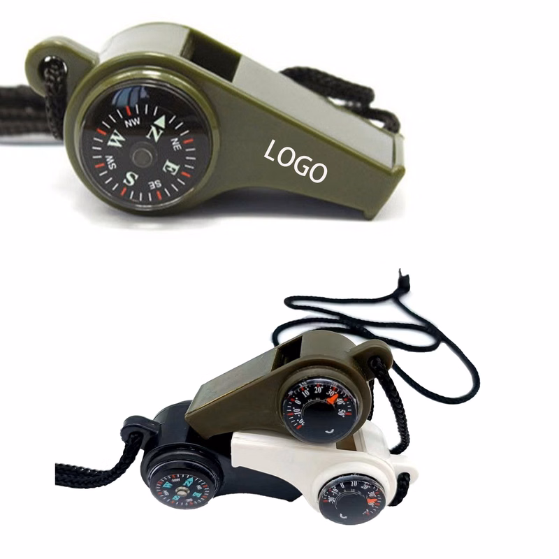 3-in-1 Emergency Survival Whistle With Compass and Thermometer