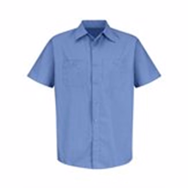Men's Tall Industrial Stripe Short Sleeve Work Shirt - SB22T