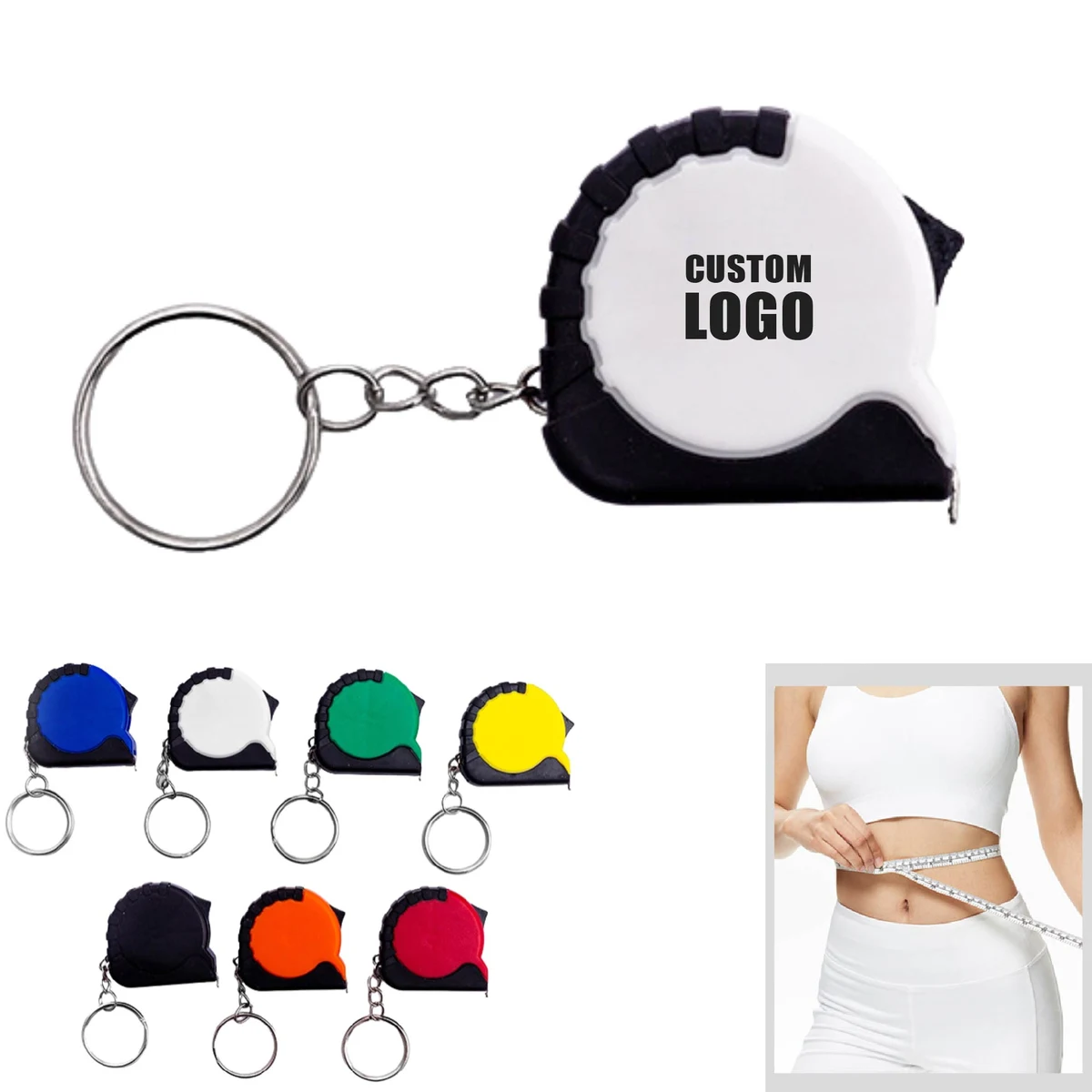 MOQ 10 pcs 1 Meter Keychain Tape 1