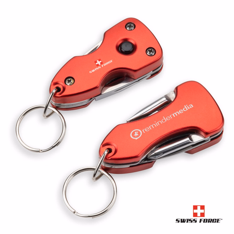 Swiss Force® Wildcub Multi-Tool & Flashlight Keyring