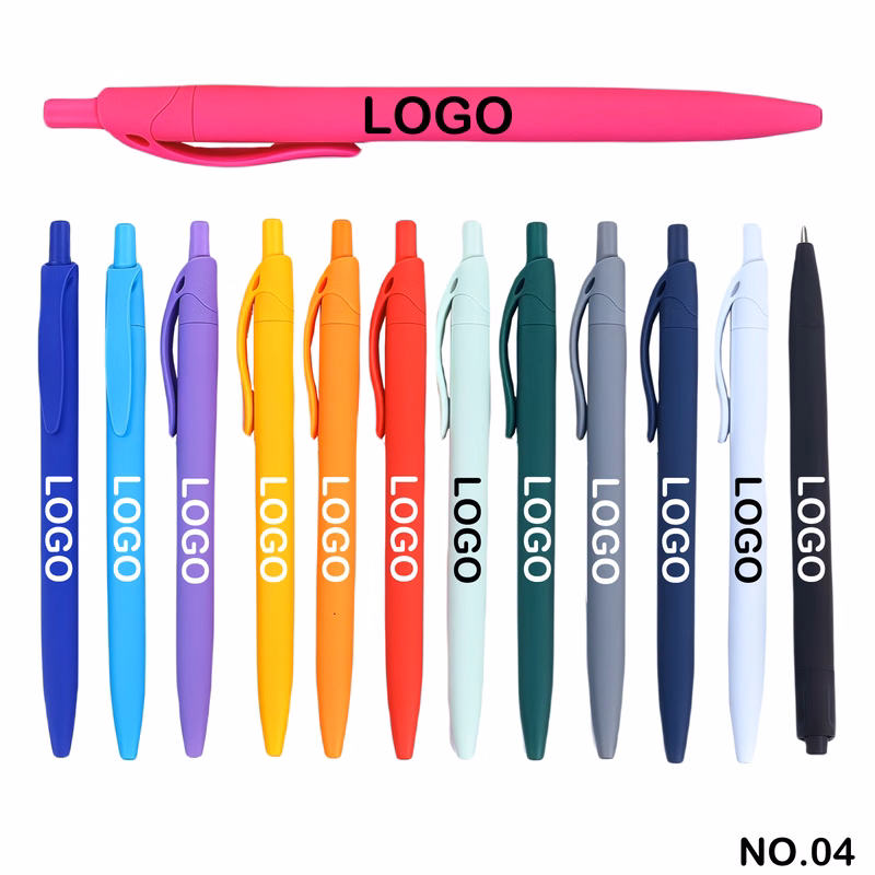 Colorful click-type high-end business ballpoint pen