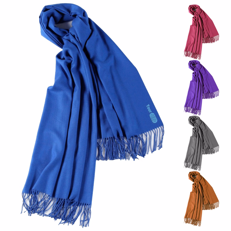 Cashmere Solid Color Scarf With Tassel
