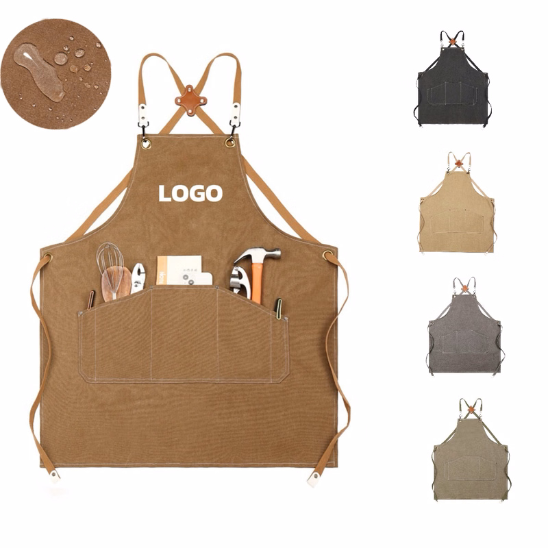 MOQ 10 pcs Unisex Cotton Bib Apron