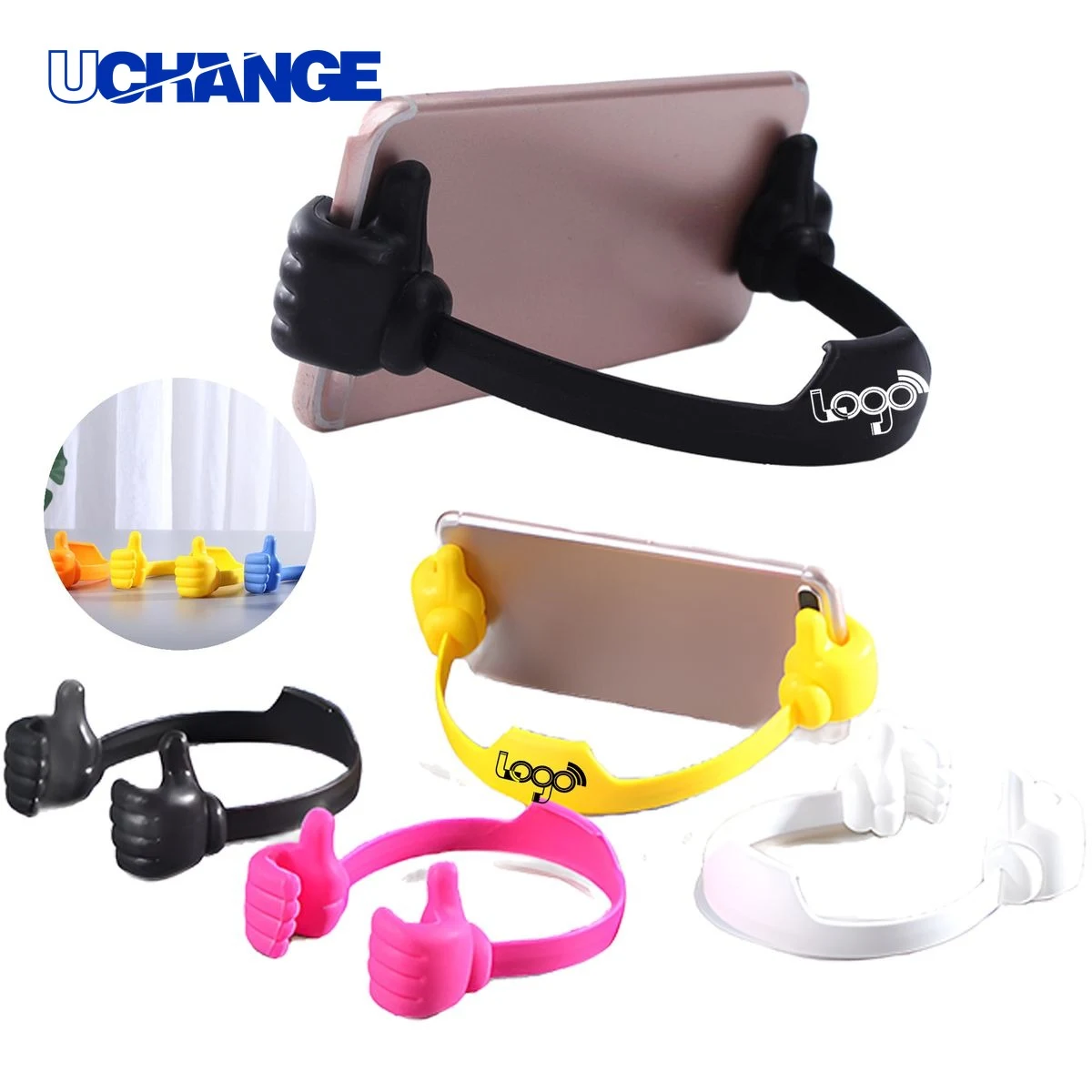 Adjustable Thumbs-Up Phone Holder Stand for Desk 1