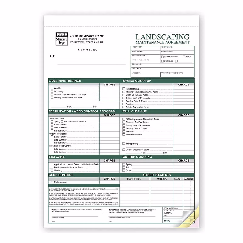 Landscaping Maintenance Agreements