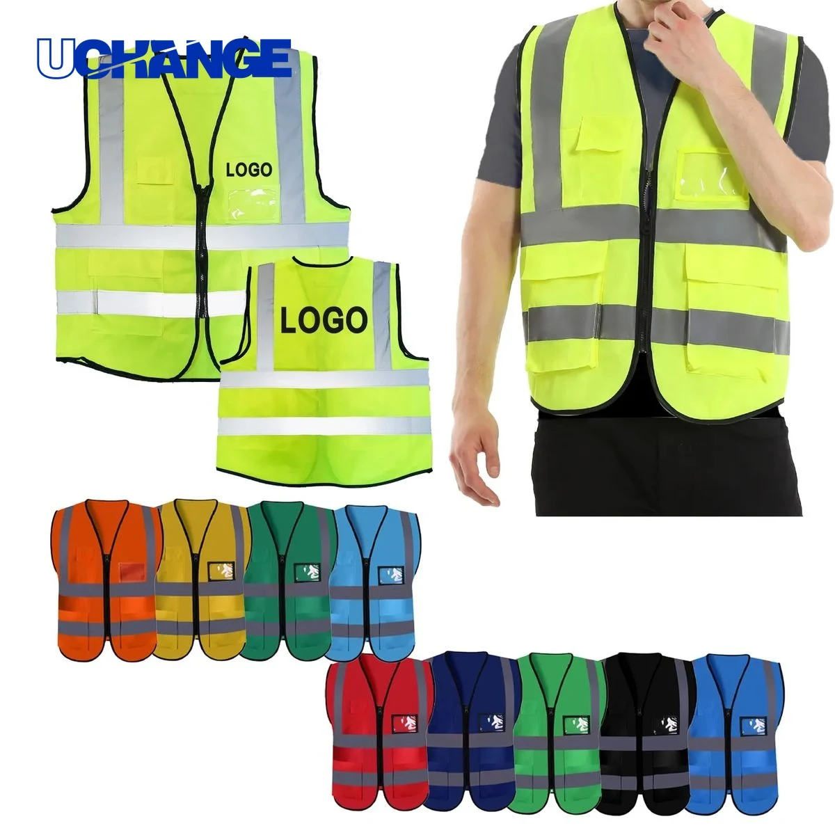 Multi-Color Reflective Safety Vest 1