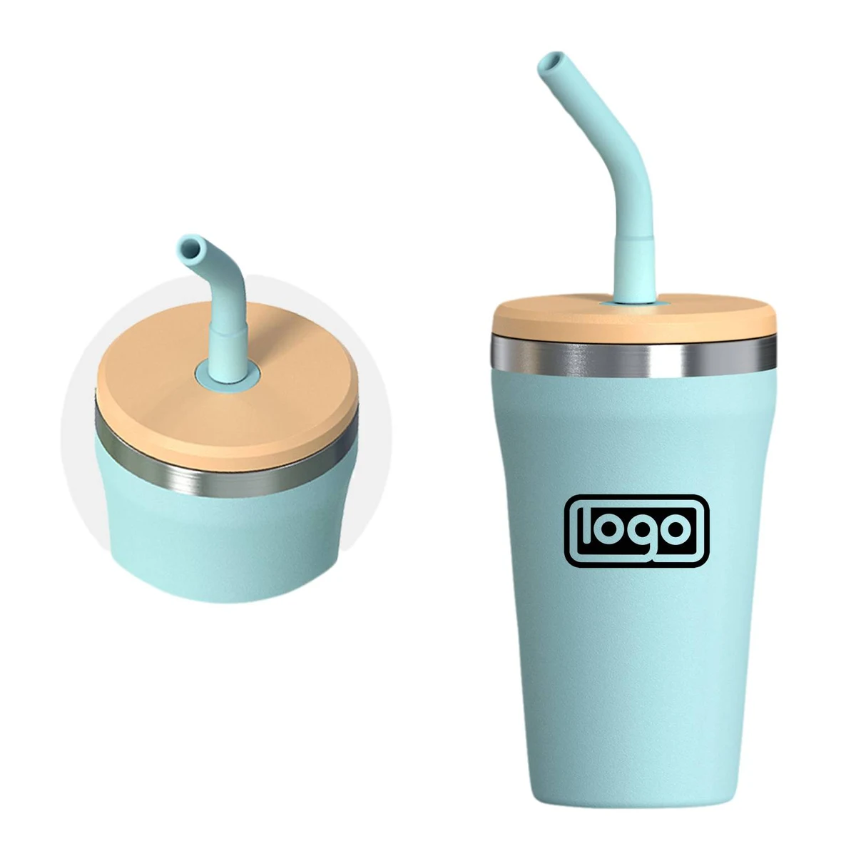 16Oz 304 Stainless Steel Double Wall Vacuum Travel Cup 1