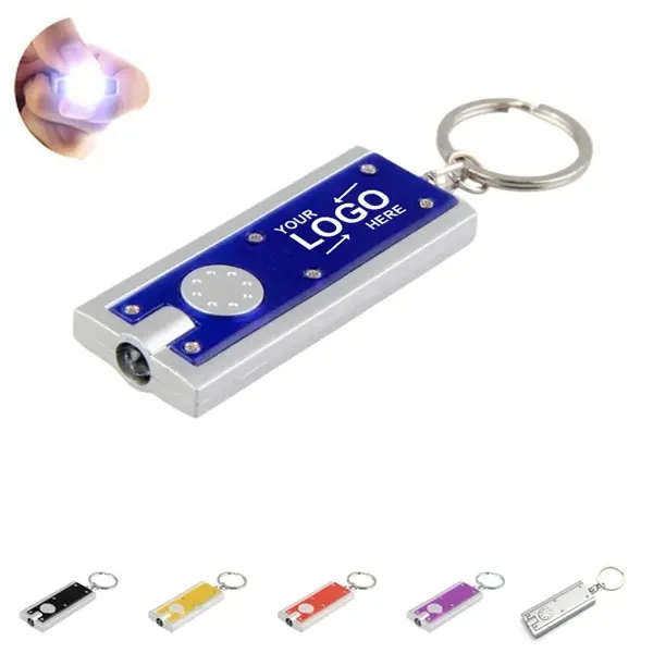 Custom Ultra-Bright LED Flashlight Keychain — Compact Safety Companion for Travel & Outdoors 1