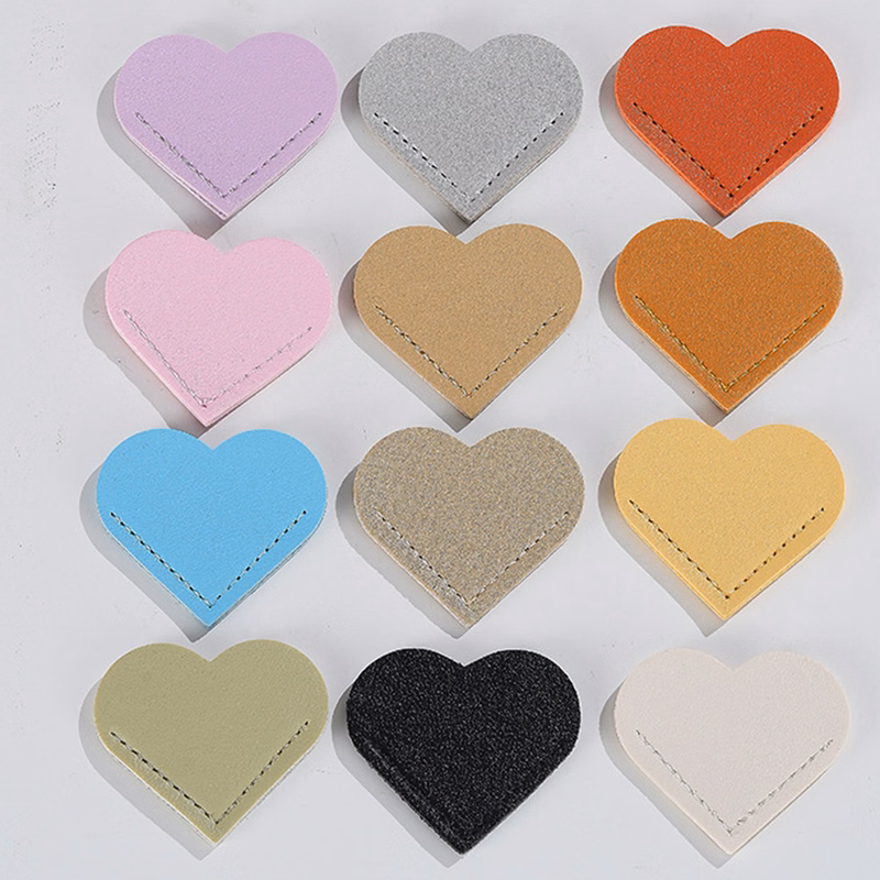 PU Leather Heart Bookmark