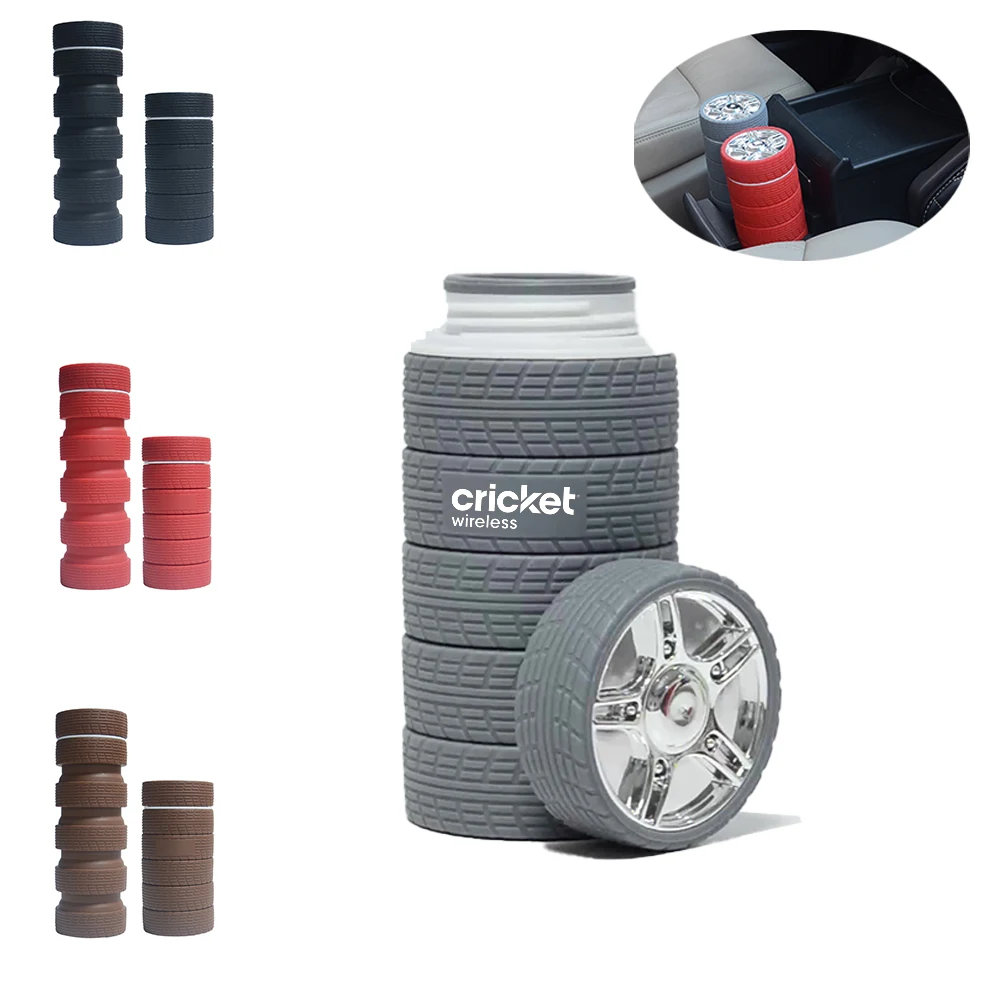 25oz. Large Capacity Tire Shape Silicone Water Bottle 1
