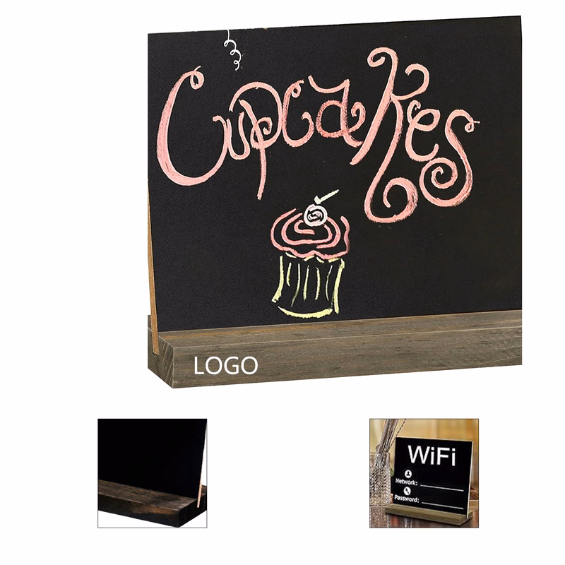 Wood Base Message Chalkboard