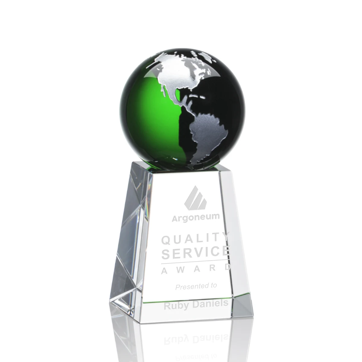 Heathcote Globe Award - Green/Silver 1