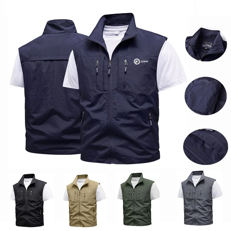 Multi-Pockets Workwear and Fishing Waistcoat Comfortable Breathable Vest 1