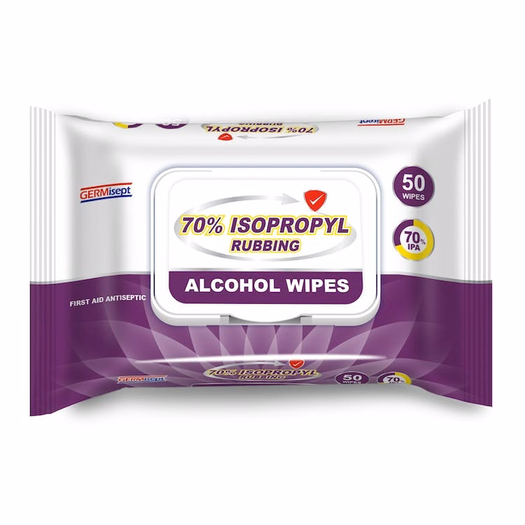 70% Isopropyl Alcohol Wipes - Count 50