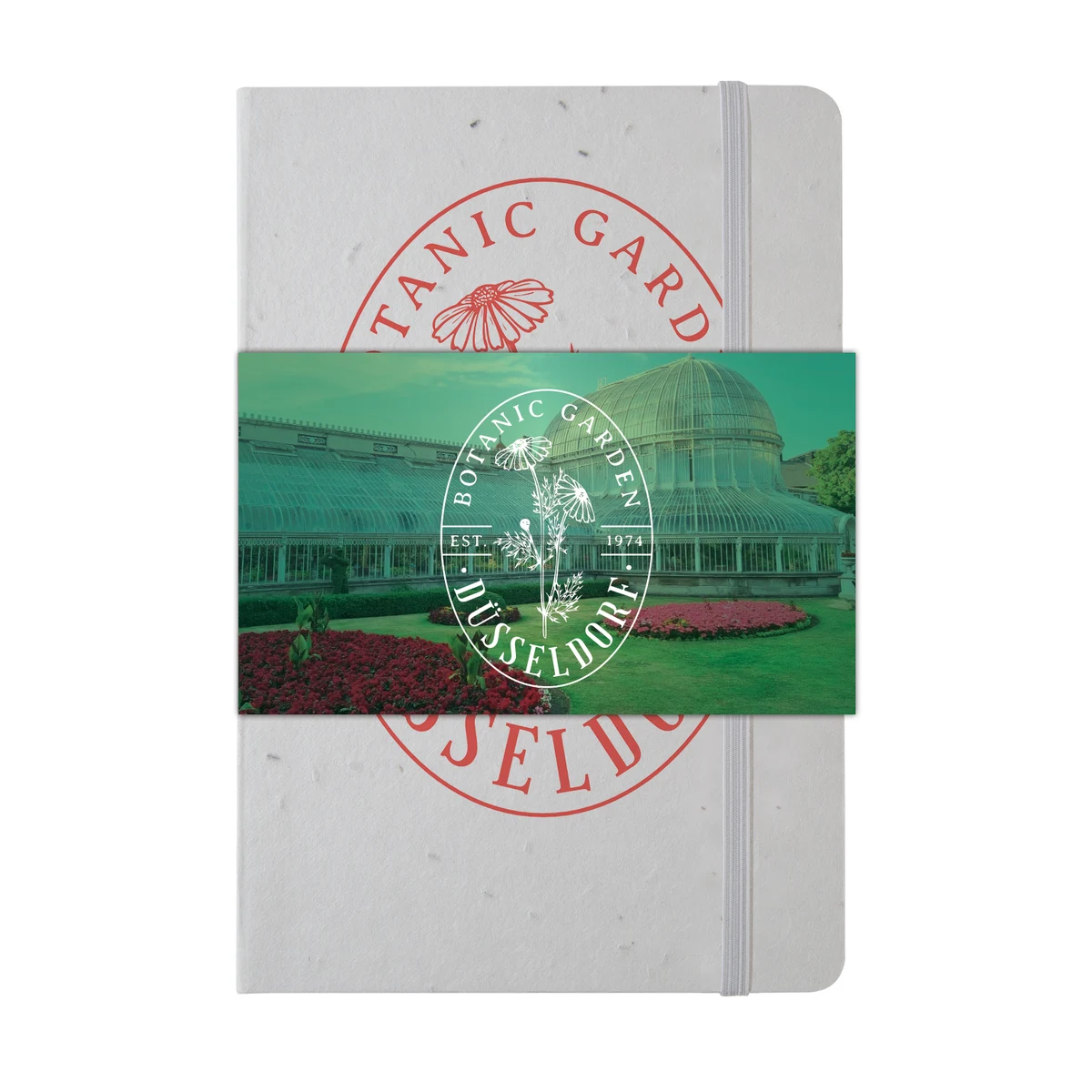 Recycled Seed Paper Journal w/ Graphic Wrap 1