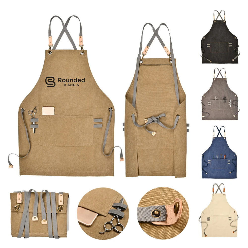 Personalized Canvas Aprons With Pockets 1