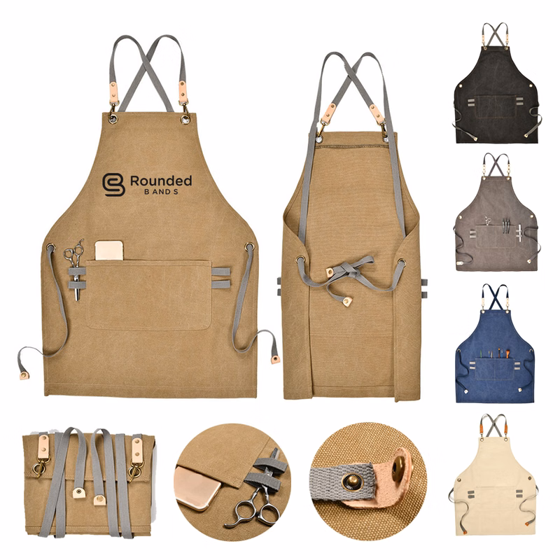 Personalized Canvas Aprons With Pockets