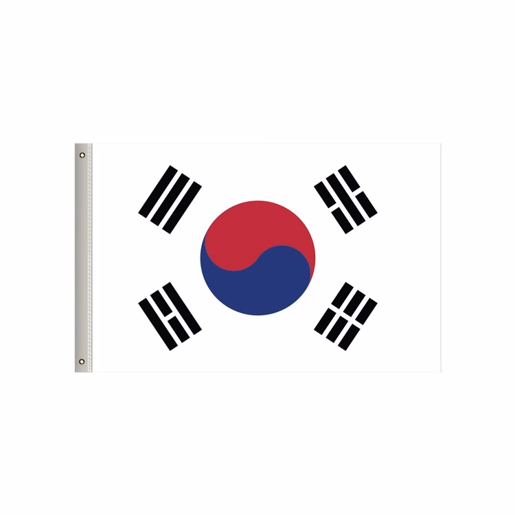 National Flag, Korea Republic, Single-Sided - 36"W x 24"H