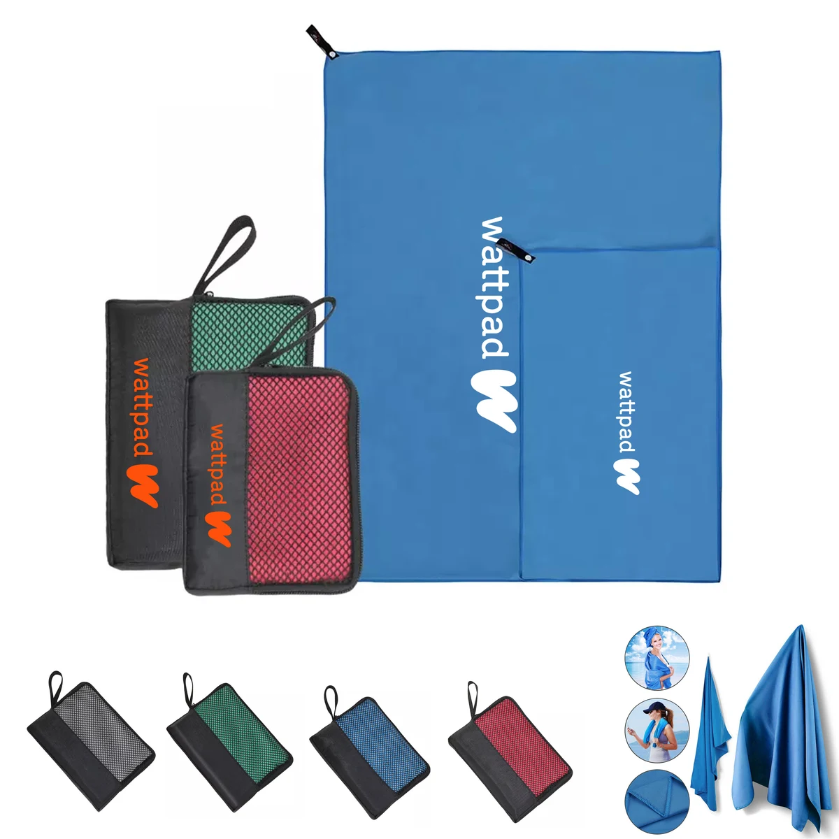 Dry Fast Microfiber Travel Towel - Pouch 1