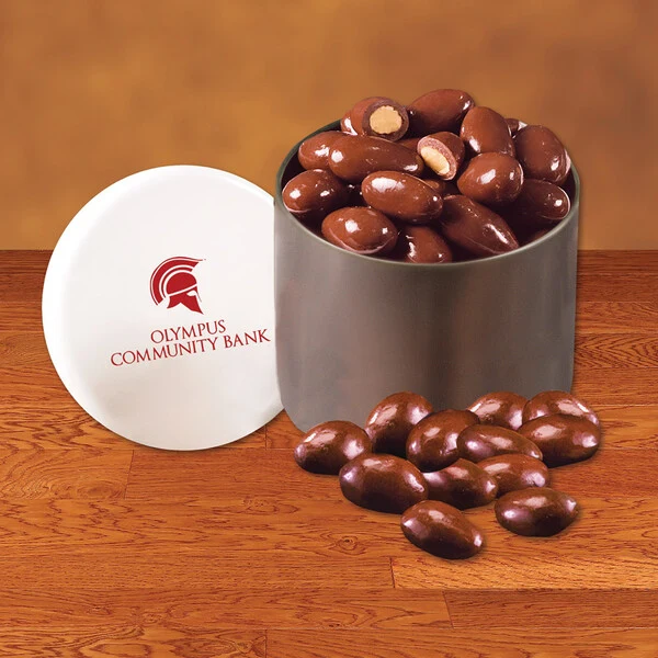 SALE - Chocolate Covered Almonds in Designer Tin 1