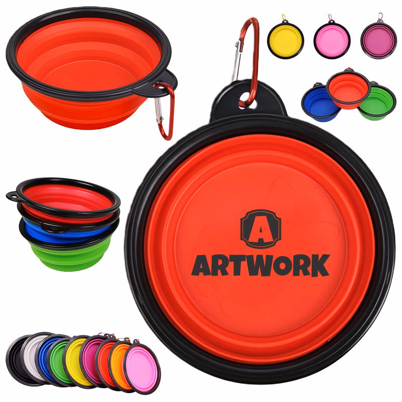 Outdoor Portable Pet Feed Dish Bowl