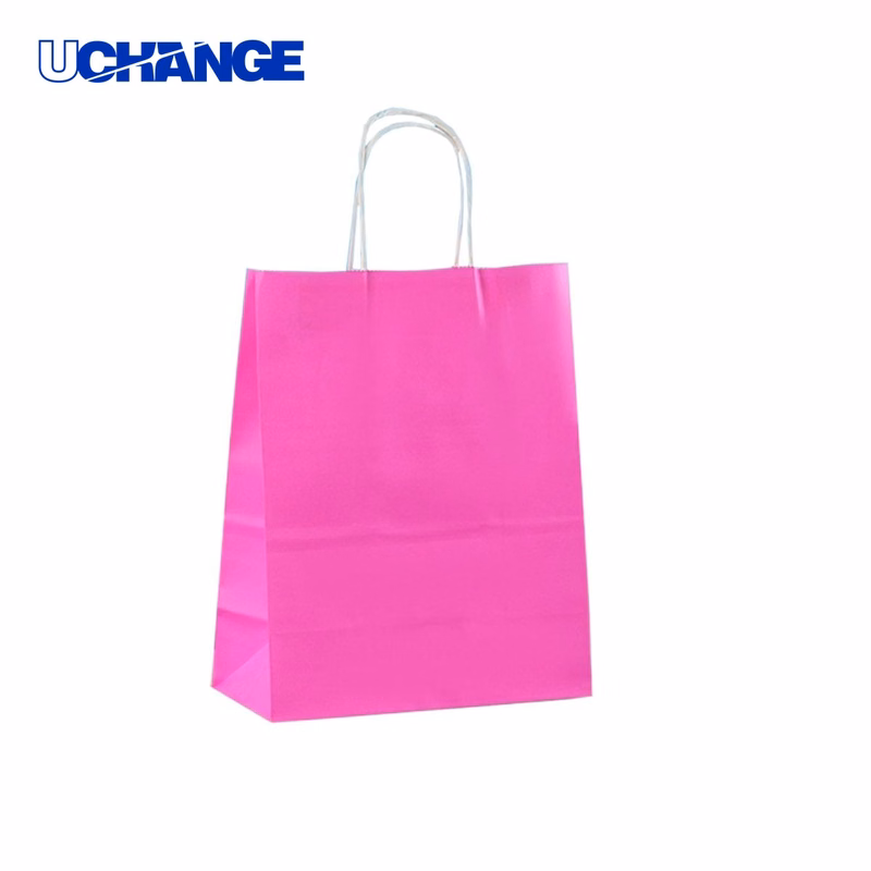 Solid Color Kraft Gift Bag