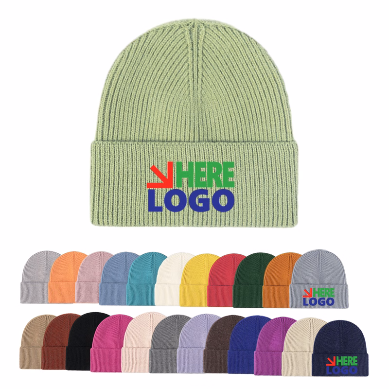 Winter Warm Knitted Customizable Woolen Hat